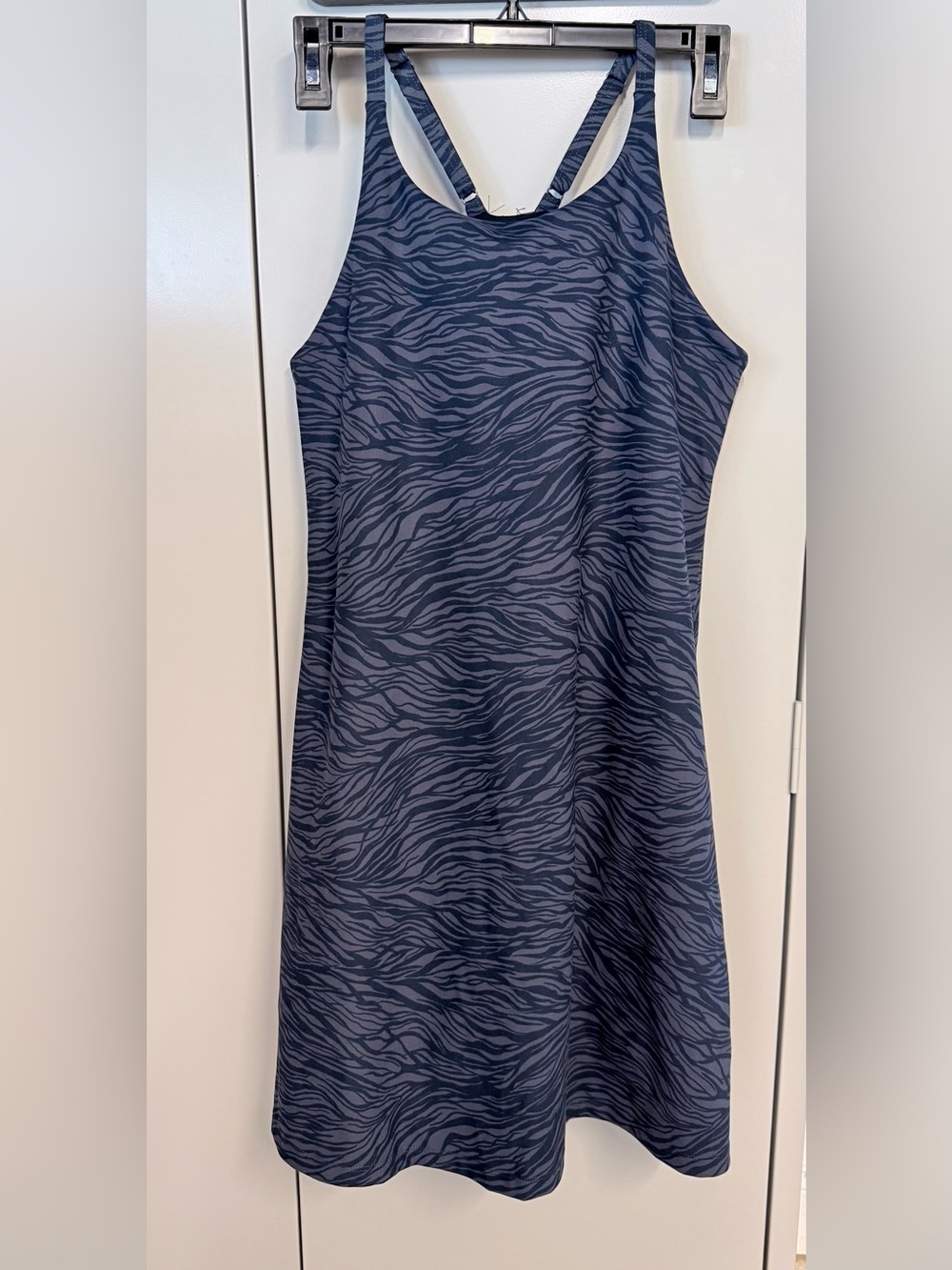 The Zella Studio Navy Zebra Print Dress